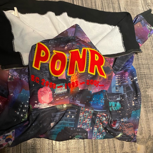 *rare* bape neon Tokyo shark hoodie - Picture 4 of 7